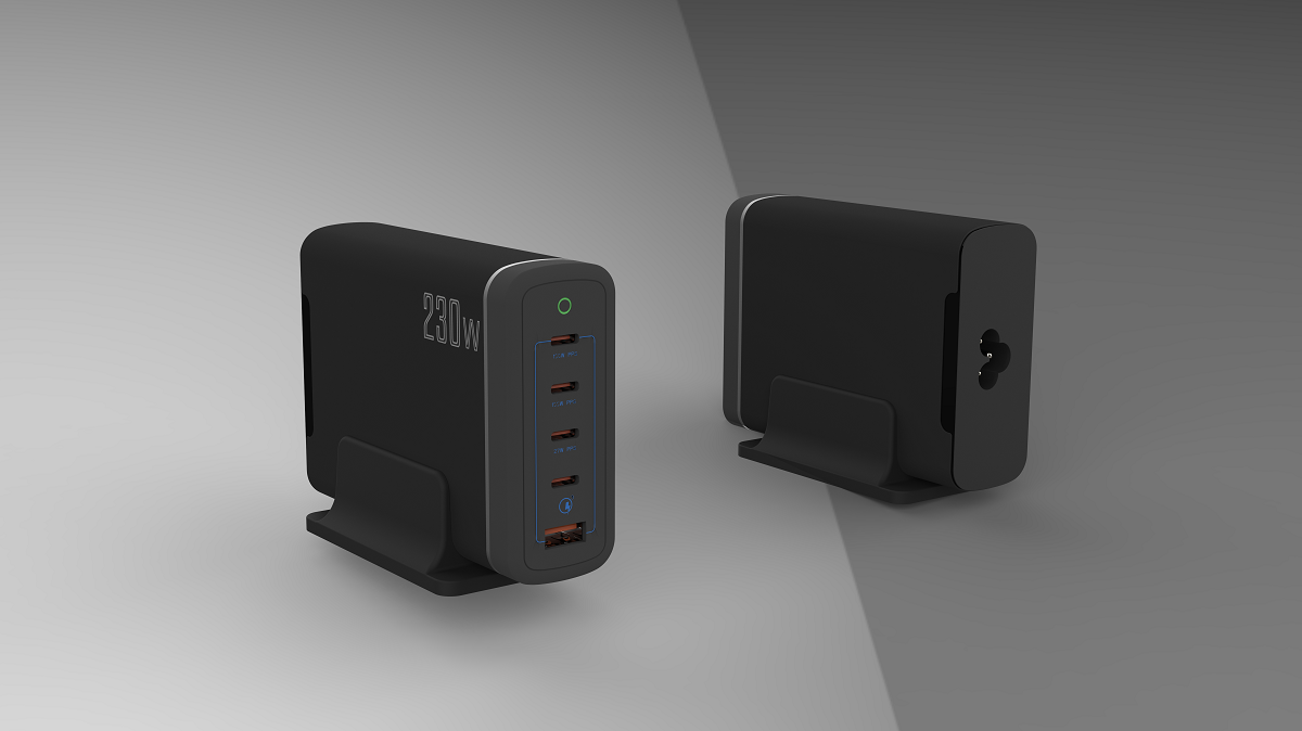 拆解報(bào)告：華科生 230W 4C1A氮化鎵桌面充GE510-充電頭網(wǎng)